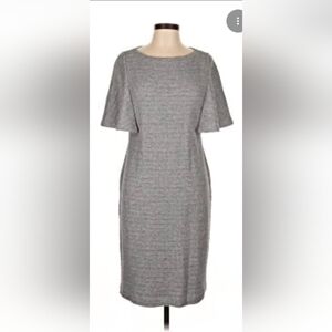 Ronen Chen Gray Angel Wing Sleeved Ribbed Dress Size 8*NORDSTROMS